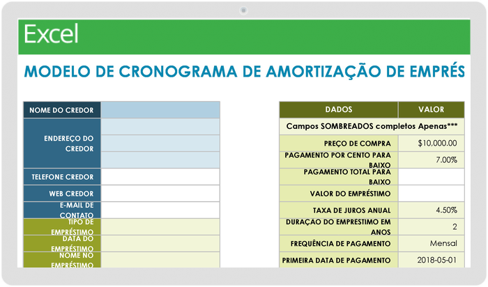 Loan Amortization Schedule - PT